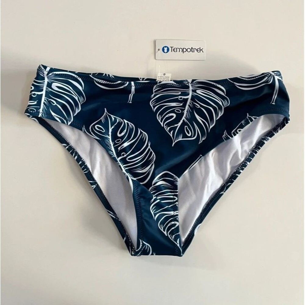 NWT Tempotrek Amazon Bikini Bottoms size M Leaf Blue